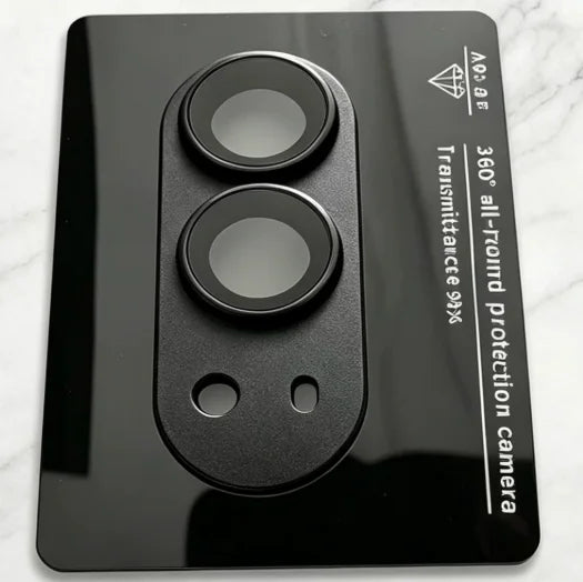 High-End AR&AF Frosted Armor Len1:1 Fit for iPhone Duo Camera Lens Protective Metal Film Tempered Glass Cover for Apple Fold 