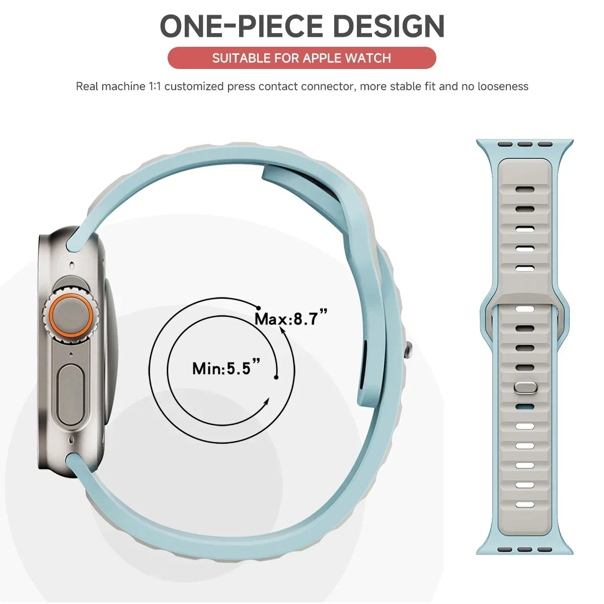 For Iwatch Series 11 10 9 8 7 6 5 4 SE3 Ultra 3/2 Silicone Strap Sports Band for Apple Watch 49mm 46mm 45mm 44mm 42mm 41mm 40mm