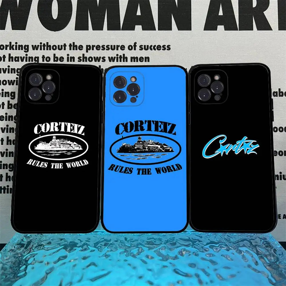The World-C-Corteizs Phone Case For iPhone 17 Pro Max Air Back Cover 16 15 14 13 12 11 Pro Max Case