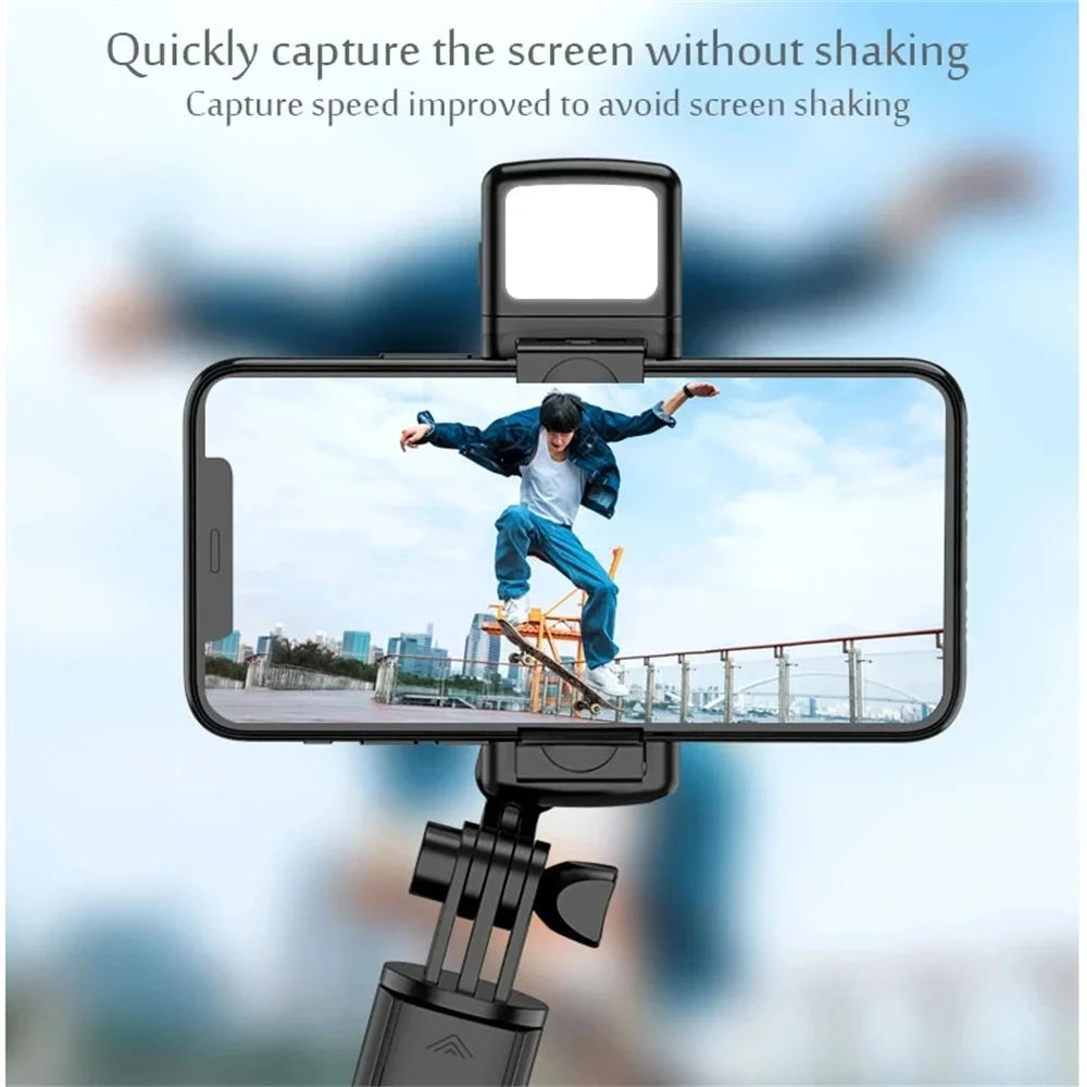 Wireless Bluetooth Selfie Stick Tripod Stand Extendable Universal Mobile Phone Holder For Live Streaming Selfie Video Recording