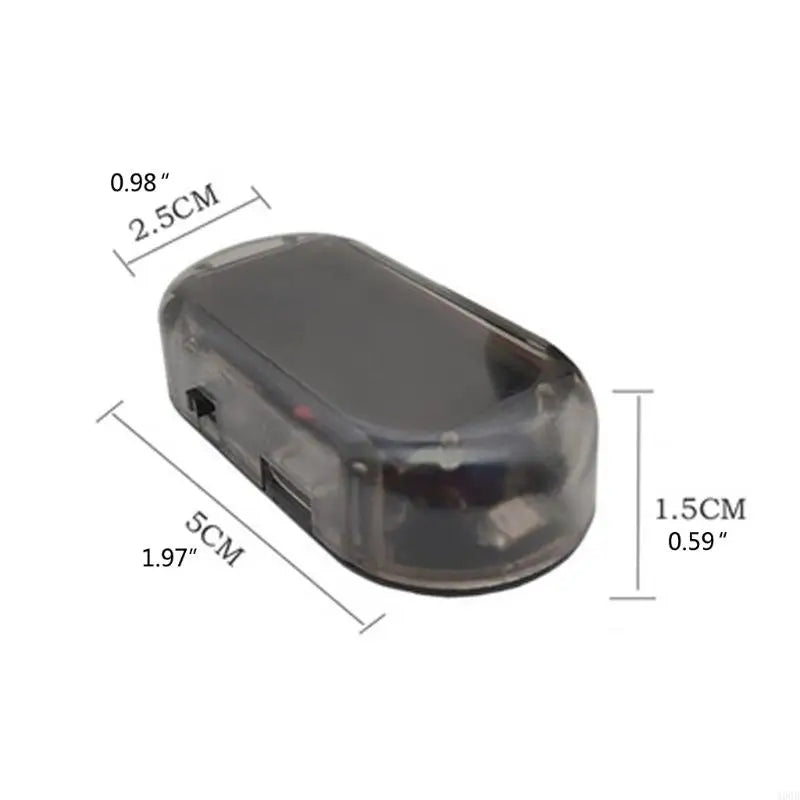 400B Car Solar Power Alarm Lamp Security System Dashboard Warning LED Lamp