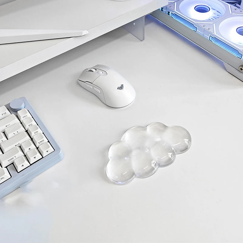 Cloud Keyboard and Mouse Wrist Rest Cute Wrist Support and Arm Support Keyboard Rest for Keyboard and Mouse Typing Pain Relief