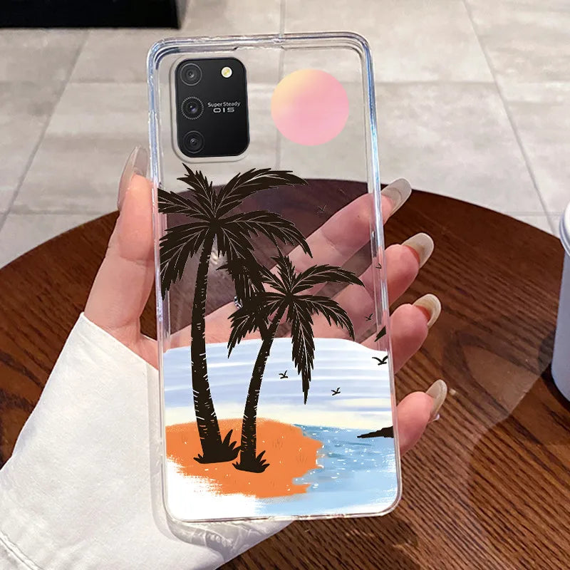 Casing For Samsung S10 Lite Case G770F Aesthetic Cute Cat Fashion Transparent Back Cover For Samsung Galaxy S10 Lite Phone Case