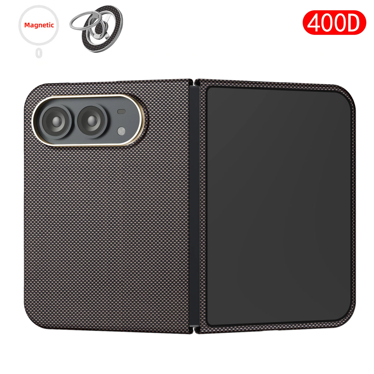 Suitable for iphone duo case,carbon fiber Kevlar aramid fiber hard shell,lightweight magnetic Slim light black cover premium