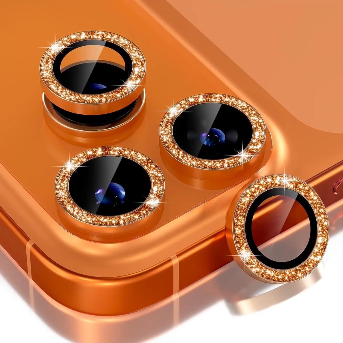 Bling Glitter Diamond Metal Frame Camera Protector For IPhone 17 Pro Max Air 17Pro Alloy Lens Tempered Glass Film Ring Cover Cap