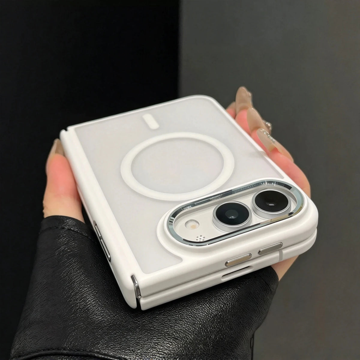 Case For Apple iPhone Duo For Foldable iPhone Duo For Magsafe Magnetic Full Body Matte Texture Shockproof Anti Fingerprint Cover