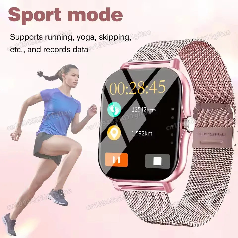 2026 New Smart Watch Bluetooth Call Fitness Tracker Heart Rate Sleep Record Outdoor Sport Watch for Android/IOS Men Women HT30