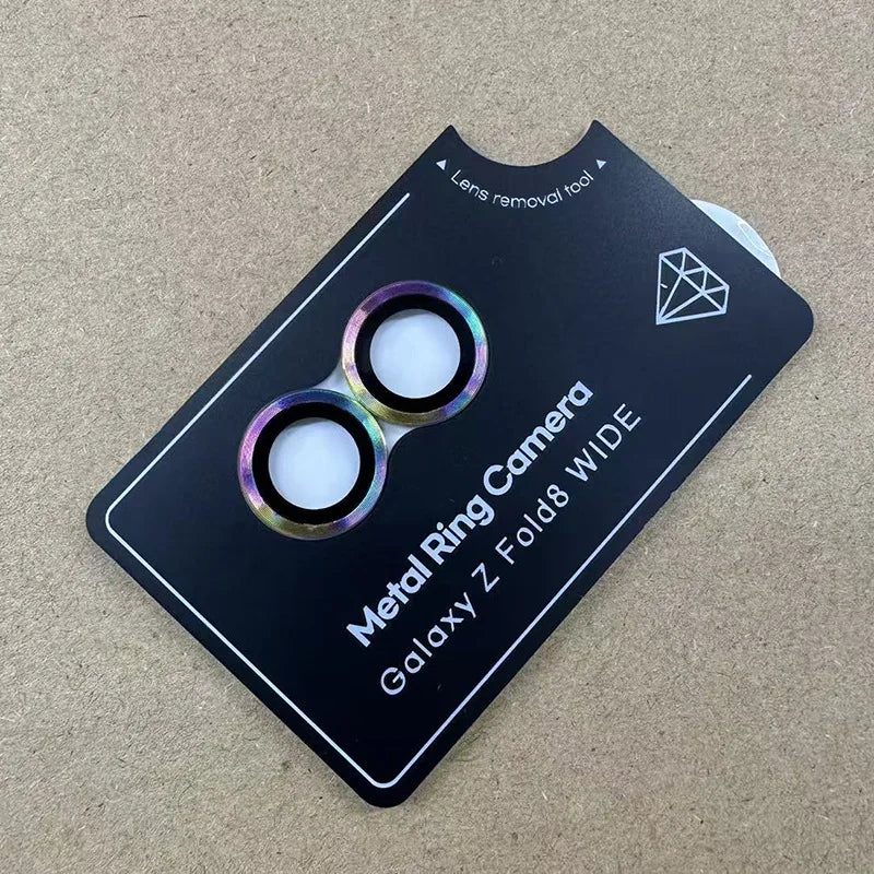 1 Set Lens Protective Film for Samsung Galaxy Z Fold8 Ultra Metal Ring Camera Protectors For Samsung Z Fold 8 Lens Glass Caps