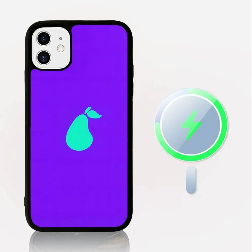 Icarly Pear Logo For Magsafe Case for iPhone 17 16 Pro Max 15 14 Plus 13 12 11 Wireless Charging Phone Cover