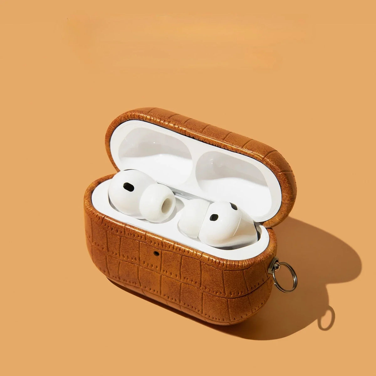 Crocodile Leather Pattern Headphone Case For Airpods 1 2 3 4 AirPods Pro 2 3 Bluetooth Case Plain PC Hard Earphone Cover 