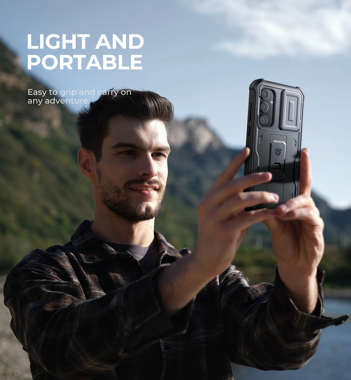Dexnor Case For Samsung Galaxy A55 Case 6.6 inch Full Body Rugged Cover with Camera Cover & Built-in Screen Protector Kickstand