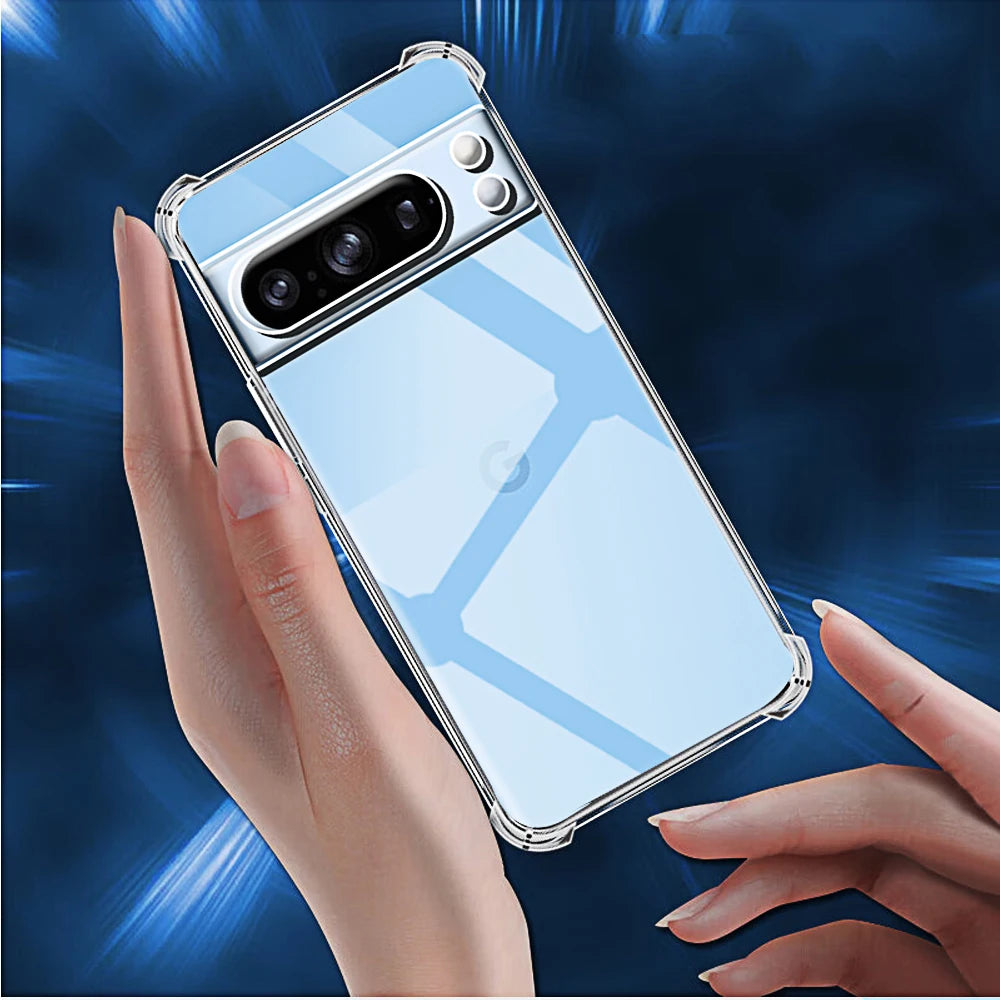 Shockproof Phone Case for Google 8 Pro 7a 6 7 Pro 6a Transparent Clear Silicone Soft TPU for Google Pixel 7 6 8 A Back Cover