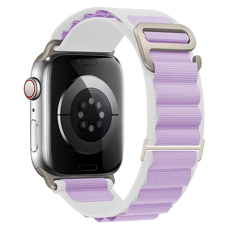 Nylon Loop Alpine Band for Apple Watch Strap Ultra 3 49mm 46mm 42mm 45mm 41mm 44mm 40mm Bracelet for iWtach SE 11 10 9 8 7 6 5 4