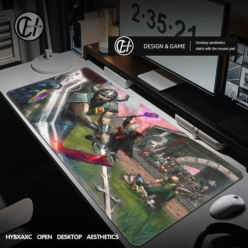 R-Runescape Osrs Game Mousepad Large Keyboard Desk Mat Gaming Mouse Pad LockEdge Non-slip Mat HYBXAXC