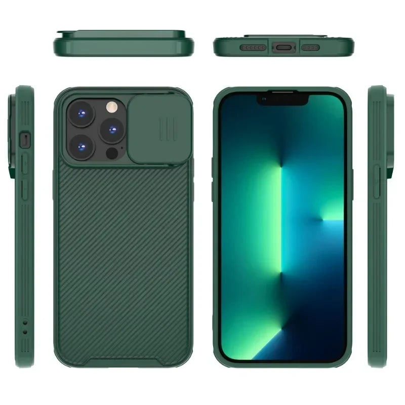 Magnetic Case For iPhone 17 16 16e 15 14 13 12 11 Pro Max Push window protection lens Cover