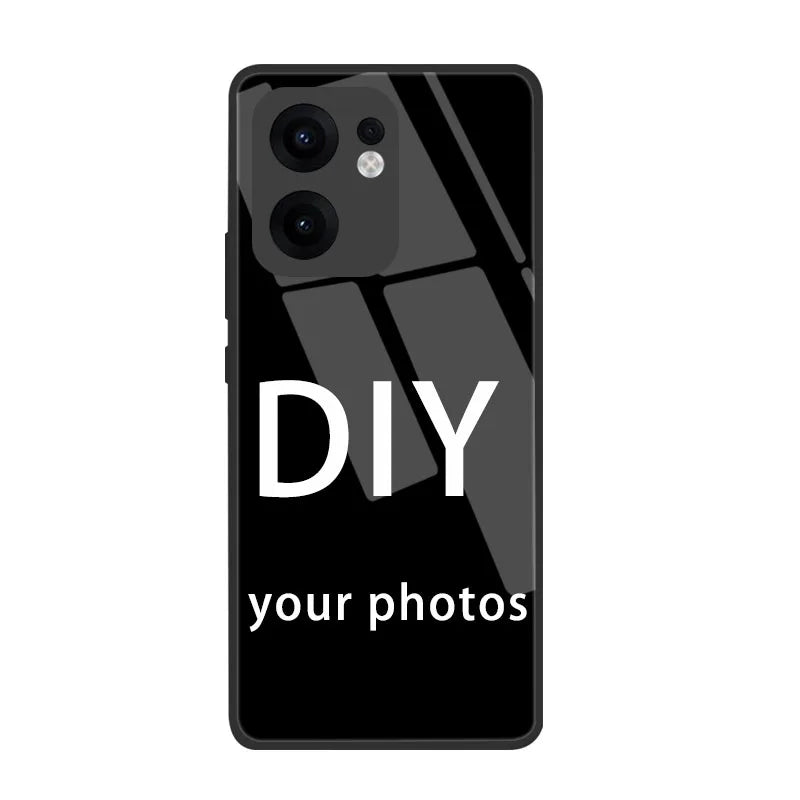 Tempered Glass Case For OPPO Reno 14F 13F 11 14 12 13 Pro 12F 11F A78 A79 5G 7 4G 5 6 Lite Custom Personalize Photo DIY Cover