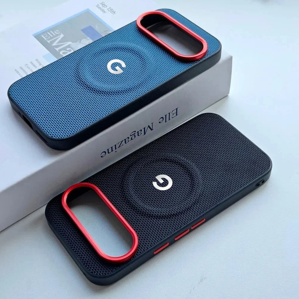 Luxury PU Weave Leather Texture Magnetic Phone Case For Google Pixel 11 10 9 Pro XL 10A 9A Shockproof Wireless Charging Cover
