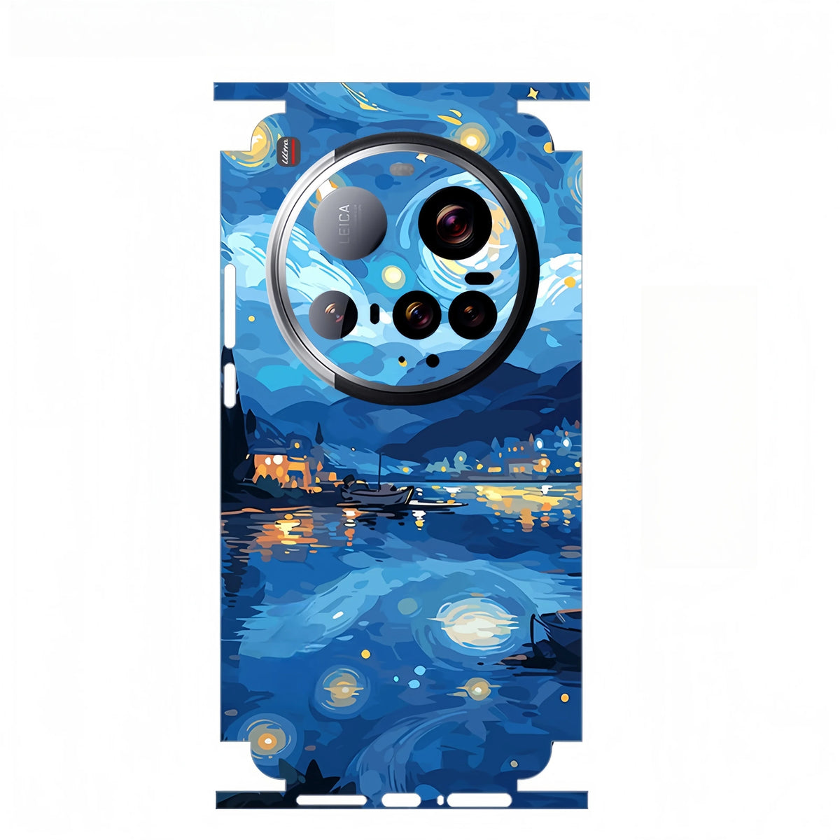Colorful Pattern Matte Film Skin Phone Back+Sides Sticker For XIAOMI 15 14 13 Ultra 14 Pro Full CoverWrap