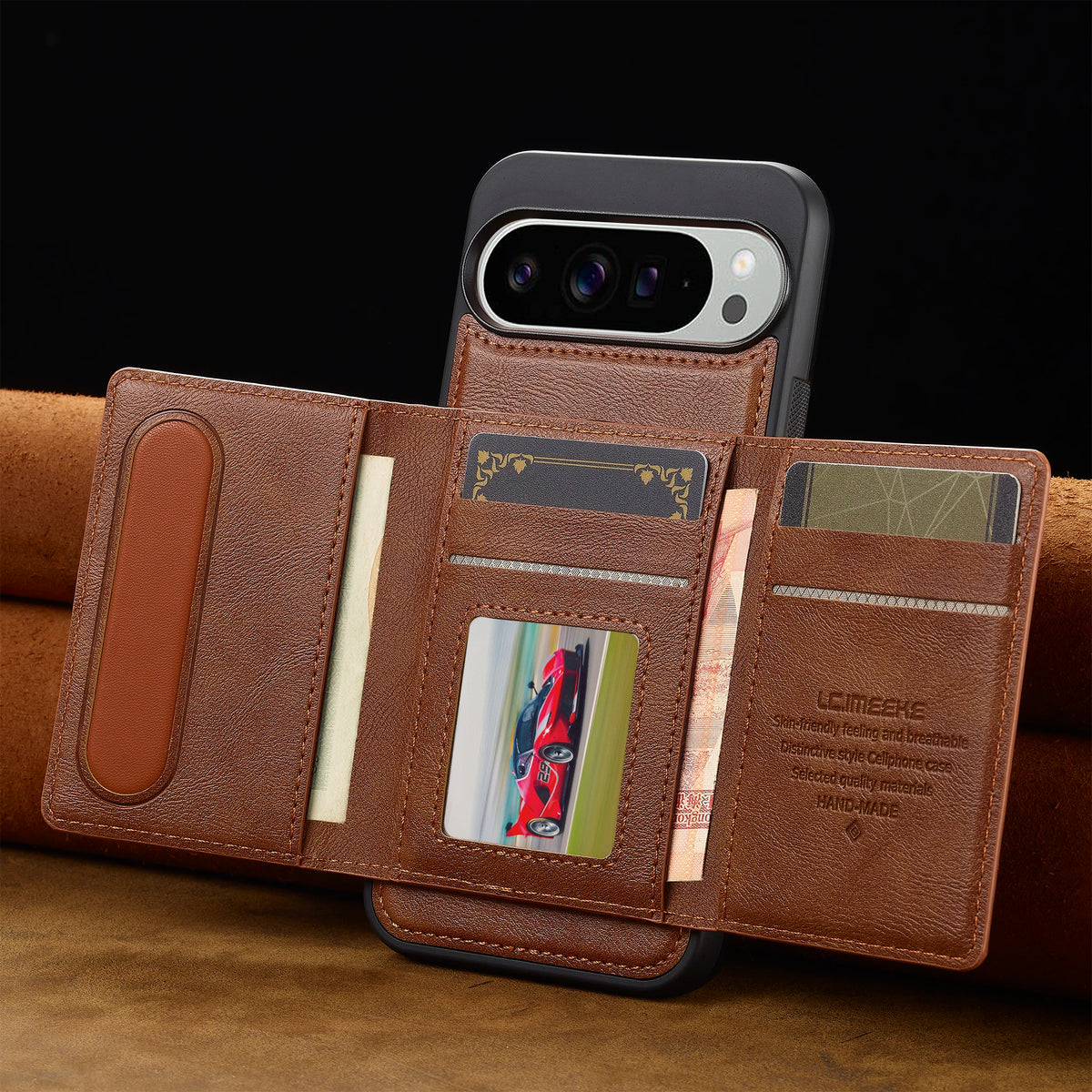 Card holder Phone Case For Google pixel 10 9 8 7 pro XL 8A 9A cover Luxury For Magesafe Magnetic Leather funda wallet cases