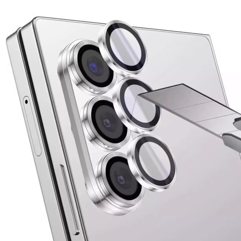 Metal Individual Ring Camera Lens Protector For Samsung Galaxy Z Fold 8 Ultra Z Fold 8 7 6 5 4 Tempered Glass Film Full Cover