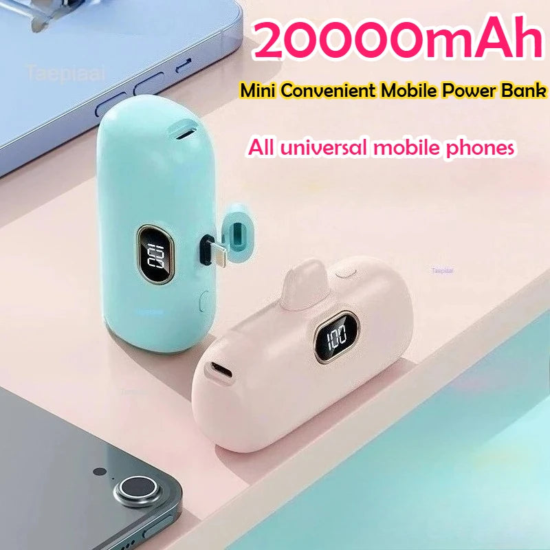 Mini Power Bank 10000mAh PowerBank Fast Charging Portable Charger for IPhone 17 16 14 13 12 Xiaomi Samsung Poco External Battery