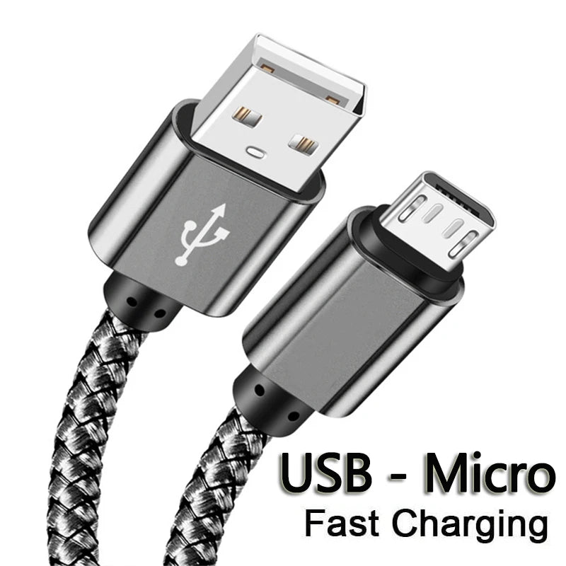 USB A Micro Cable Fast Charging Wire Mobile Phone Line USB Adapter Cable Cord For Samsung Xiaomi Andriod Mouse PS4 GamePad Data