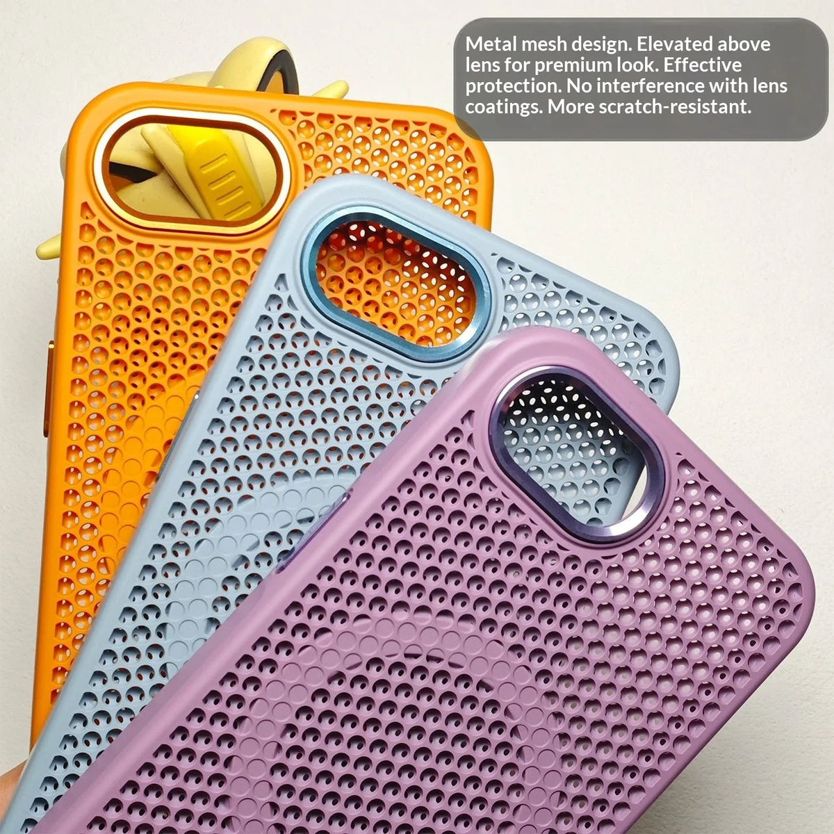 For iPhone 17E 16E Case New Heat Dissipation Honeycomb Hollow Breathable PC Cover For iPhone 17e Wireless Charging Funda