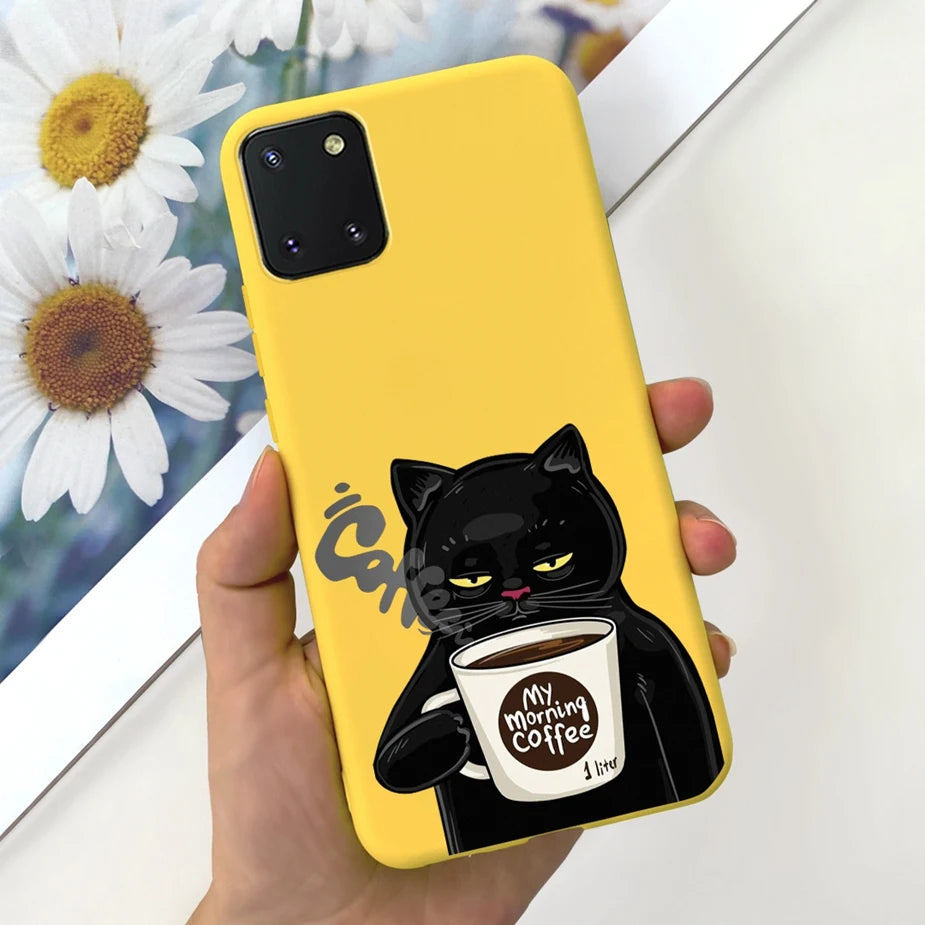 For Samsung Galaxy Note10 Lite Case SM-N770F 6.7'' Popular Candy Painted Cover Soft TPU Phone Case For Samsung Note 10 Lite Bags