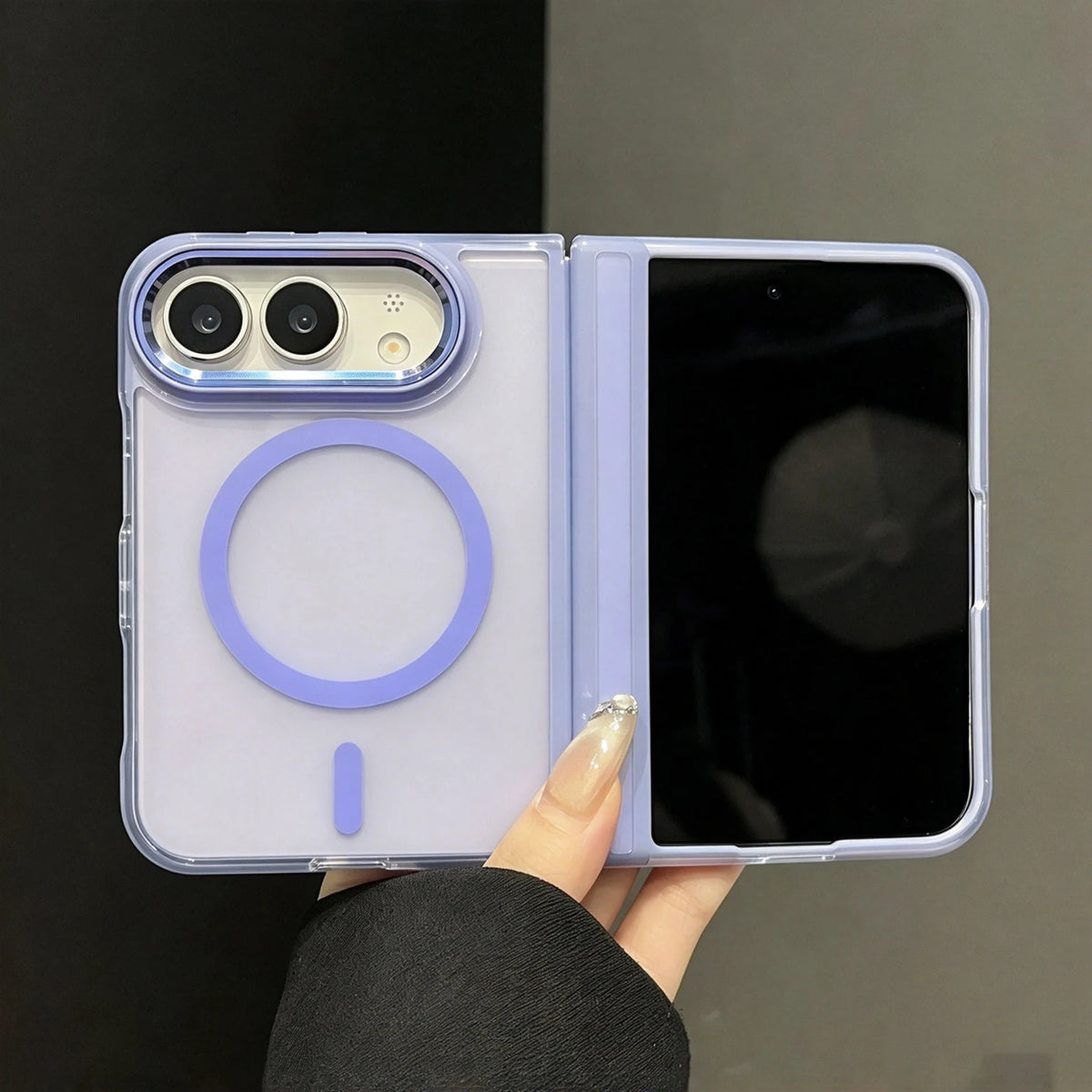 Case For Apple iPhone Duo For Foldable iPhone Duo For Magsafe Magnetic Full Body Matte Texture Shockproof Anti Fingerprint Cover