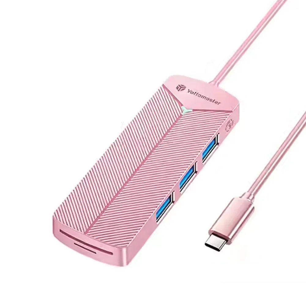 Yottamaster 5Gbps 4-in-1 USB3.0 Hub USB HUB Adapter Expansion Dock Ultra-Slim OTG Adapter Type C For PC iOS Computer Accessorie