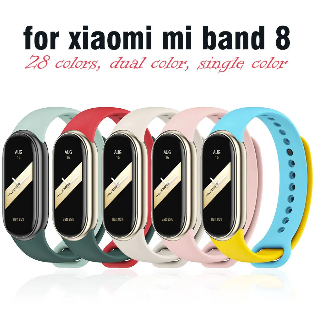 Mi Band 10 11 9 8 Bracelet Strap for Xiaomi Smart Band 9 8 SmartWatch Global Version Silicone Wristband Miband 8 Wrist Strap