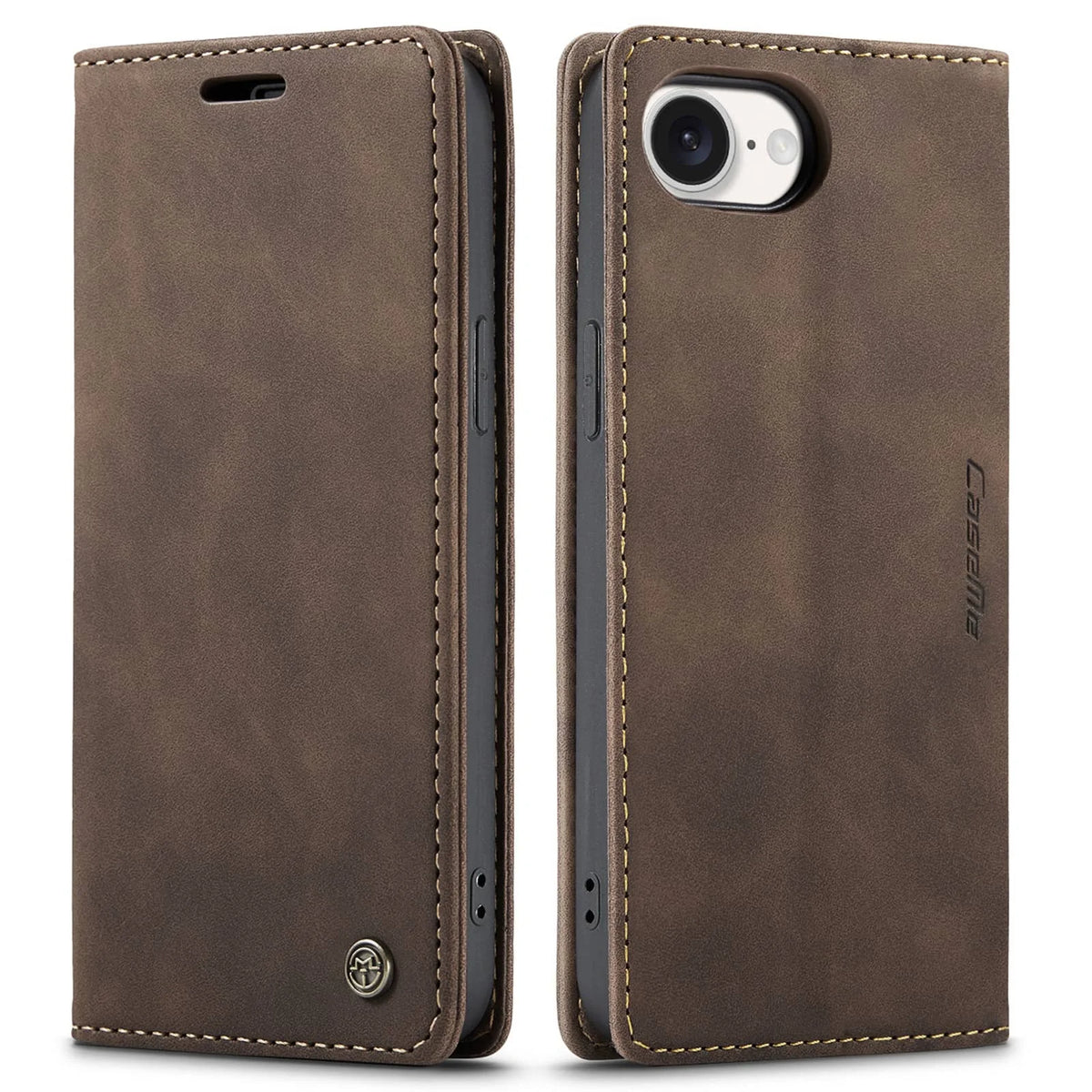 For iPhone 17e PU Leather Flip Wallet Case Magnetic Folio Cover Card Holder Credit Slots Kickstand TPU Shockproof Protective