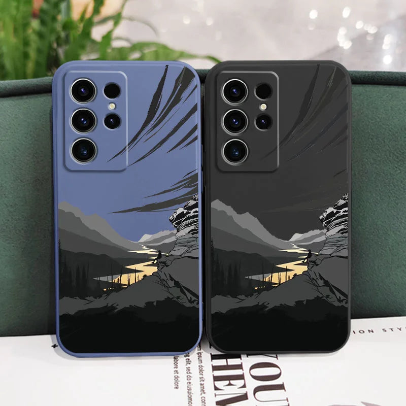 Relaxed Mind Phone Case For Samsung Galaxy S25FE S24 S23 S22 S21 S20 S10 S10E S9 Ultra Plus FE Note 20 Ultra 10 9 Plus Cover