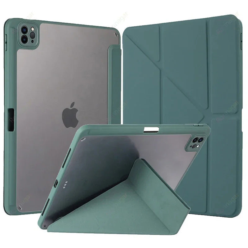 With Pencil Holder Case for IPad A16 Air11 M2 M3 2025 2024 iPad Air5 Air4 Gen IPad Pro11 M4 M2 10th 9th 8 7 10.2'' Air3 10.5 9.7