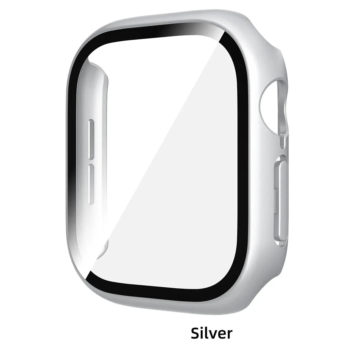 Tempered Glass PC Case for Apple Watch 12 46mm Hard Bumper Screen Protector Cover for Iwatch Series 12 42mm Shell Accessories