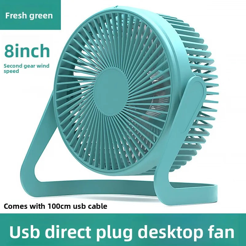 5 6 8 Inch USB Powered Mini Desktop Fan Strong Wind Quiet Portable Table Cooling Fan For Office Bedroom Dorm Student Home Use