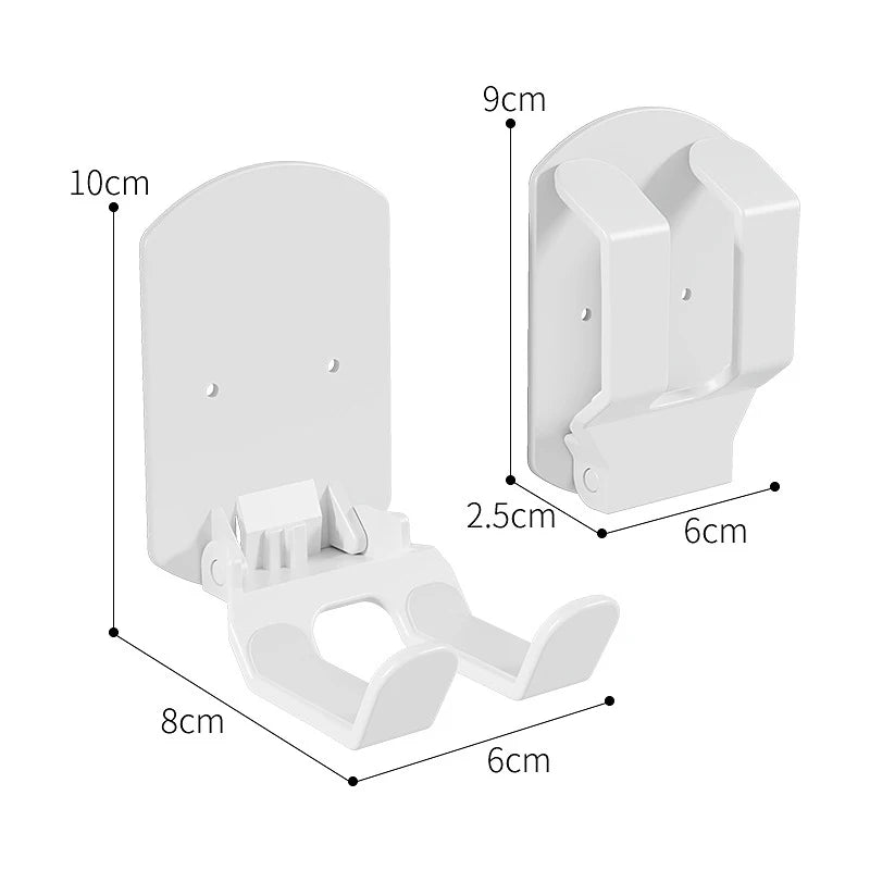 Wall Mounted Gaming Headset And Controller Bracket Base - No Punching Easy Install Storage Rack For Game Accessories