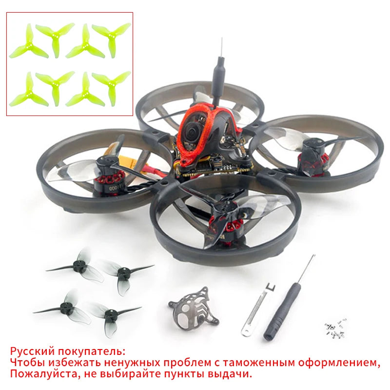 Happymodel Mobula8 Mobula 8 1-2S 85mm Micro FPV Whoop Quadcopter Drone ELRS/FrSky Receiver X12 AIO Caddx Ant Brushless Motor New