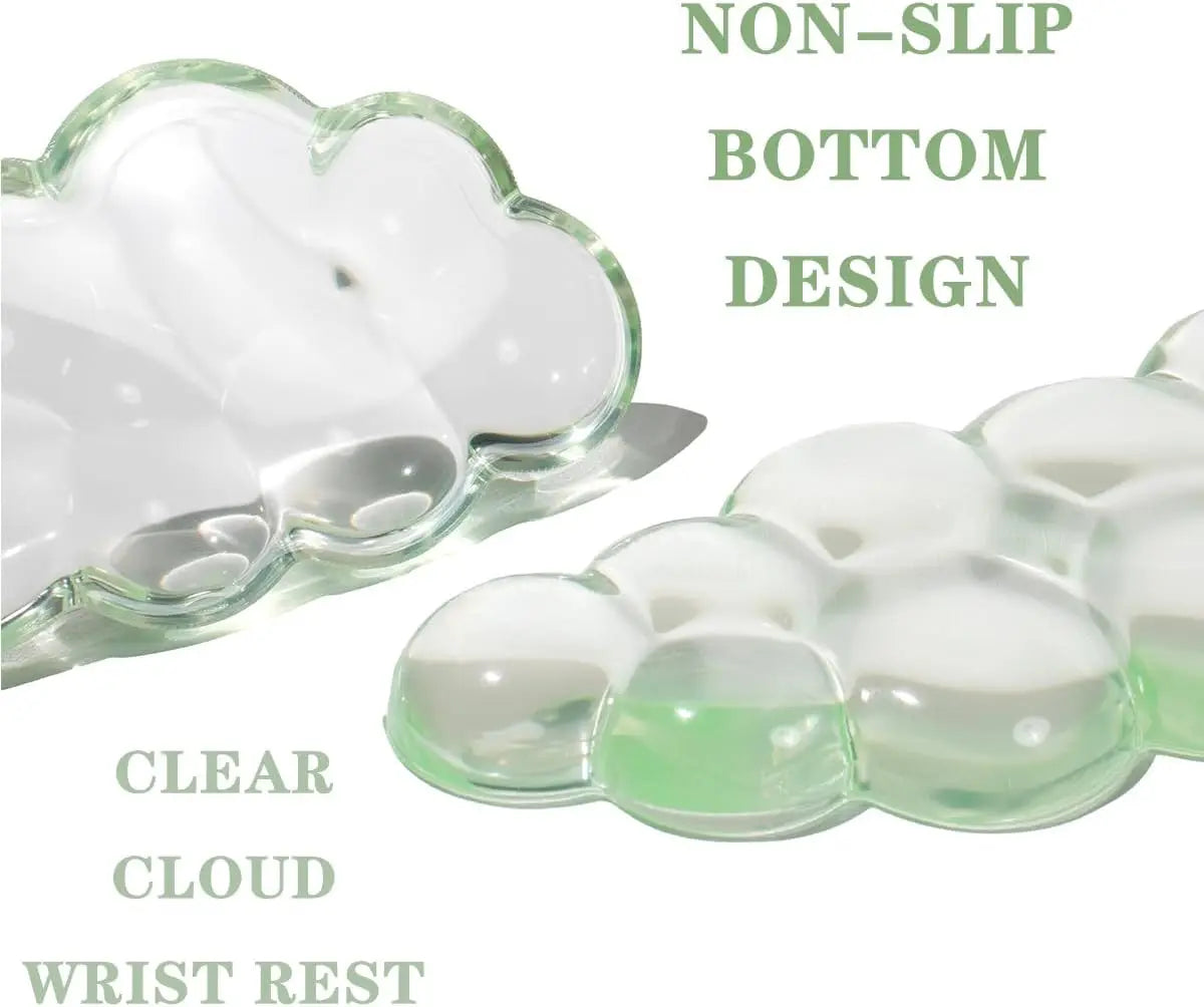 Cloud Keyboard and Mouse Wrist Rest Cute Wrist Support and Arm Support Keyboard Rest for Keyboard and Mouse Typing Pain Relief