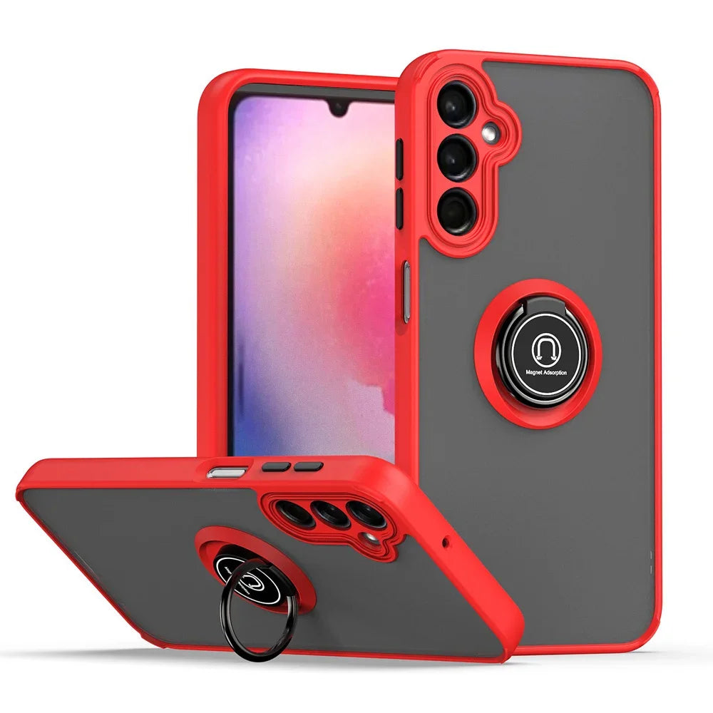 For Samsung Galaxy S24 FE S23 Plus S22 S21 S20 Note 20 Ultra 10 Lite Case Shockproof Cover With Ring Fundas Coque