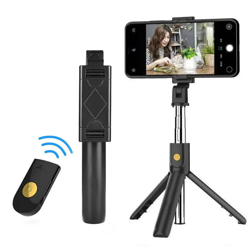 3 In 1 Mini Wireless Bluetooth Selfie Stick With Shutter Remote Extendable Retractable Mini Tripod Monopod For Phone Video Live