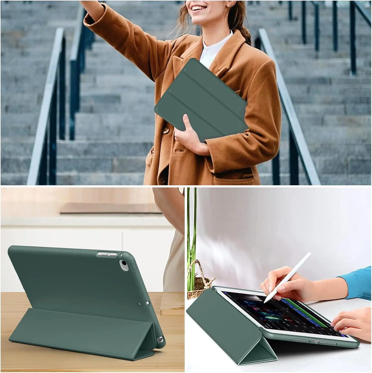 Tri-fold Flip Case For iPad Mini 1 2 3 4 5 7.9'' 2015 2014 2013 Magnetic Stand PU Leather Protective Cover