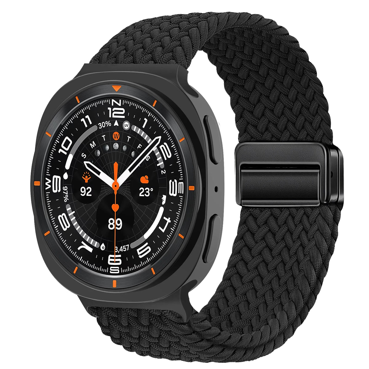 Magnetic Braided Band For Samsung Galaxy Watch 9 8 Strap 44mm 40mm Nylon Bracelet Correa Pulseira Galaxy Watch 8 Classic 46mm