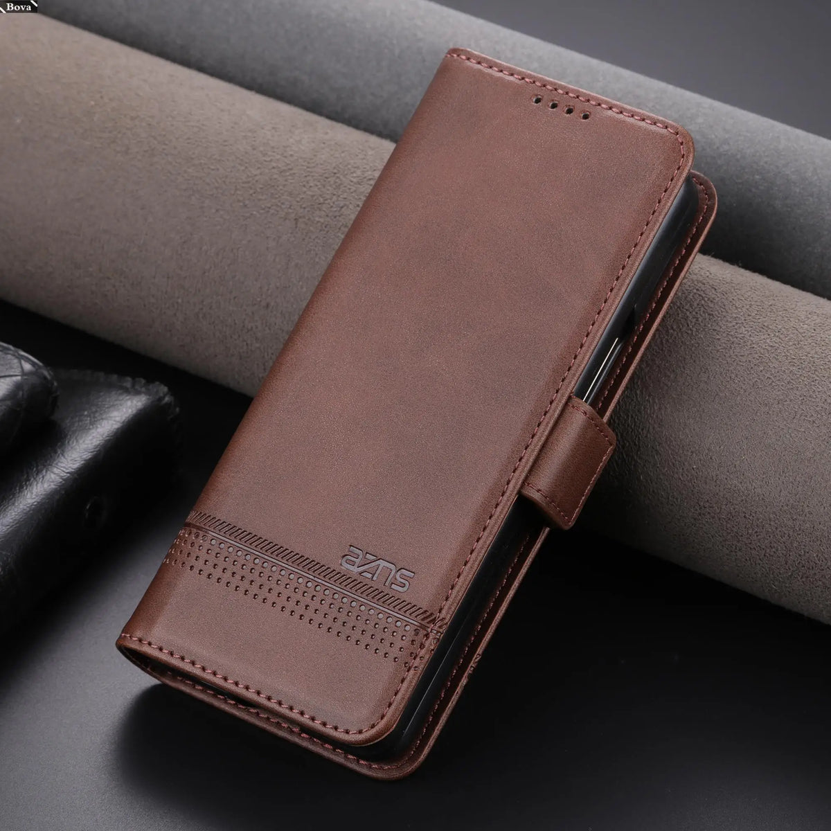 Deluxe Magnetic Adsorption Leather Fitted Case for Samsung Galaxy Z Fold4 / Z Fold 4 5G Flip Cover Protective Case Fundas Coque