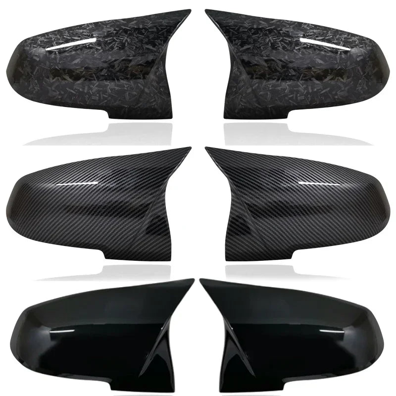 For BMW 1 2 3 4 Series F20 F30 F31 F32 F34 F36 E84 2014 -2018 1Pair Side Rearview Wing Mirror Cover Caps ABS Gloss Black