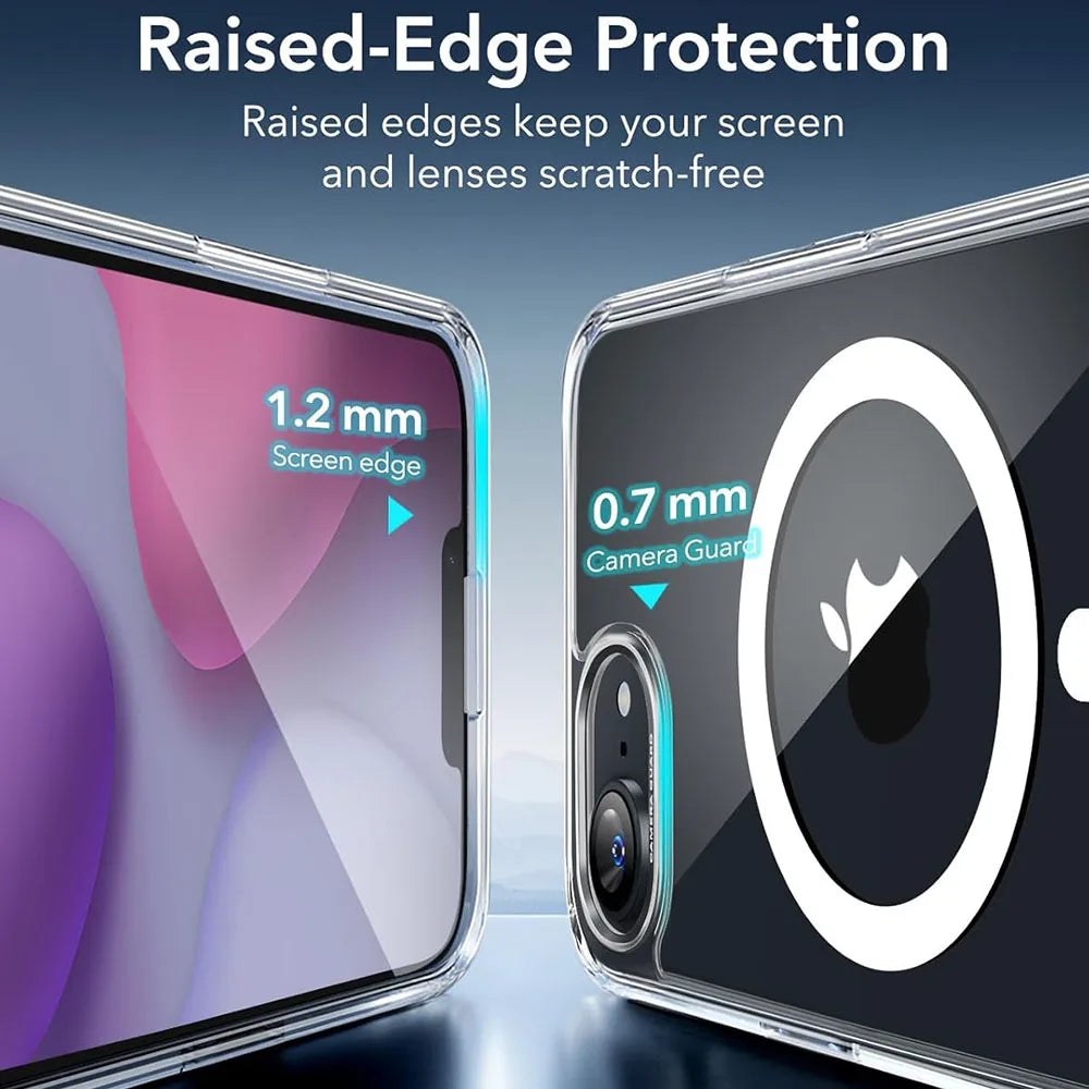 Luxury Magnetic Case For iphoner 17E 16E 17 16 15 14 13 12 11 Pro Max for Magsafe Protective Protector Hard Clear Acylic Cover