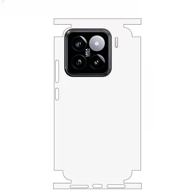 Plain Color Pattern Matte Film Skin Phone Back+Sides Sticker For XIAOMI 15 14 13 Ultra 14 Pro Redmi Note 13 12 Full CoverWrap