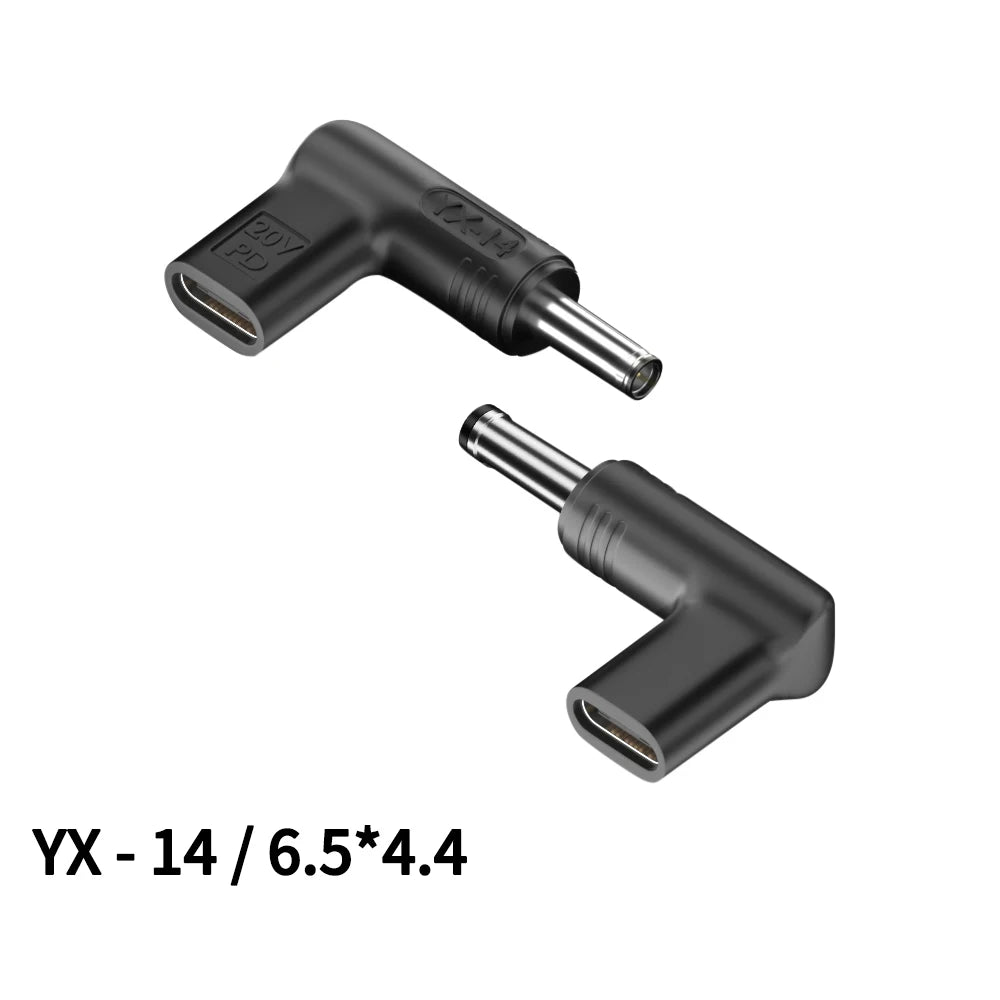 Laptop Power Adapter Connector Dc Plug USB Type C Female to Universal Male Jack Converter for Hp Dell Asus Acer Lenovo Notebook