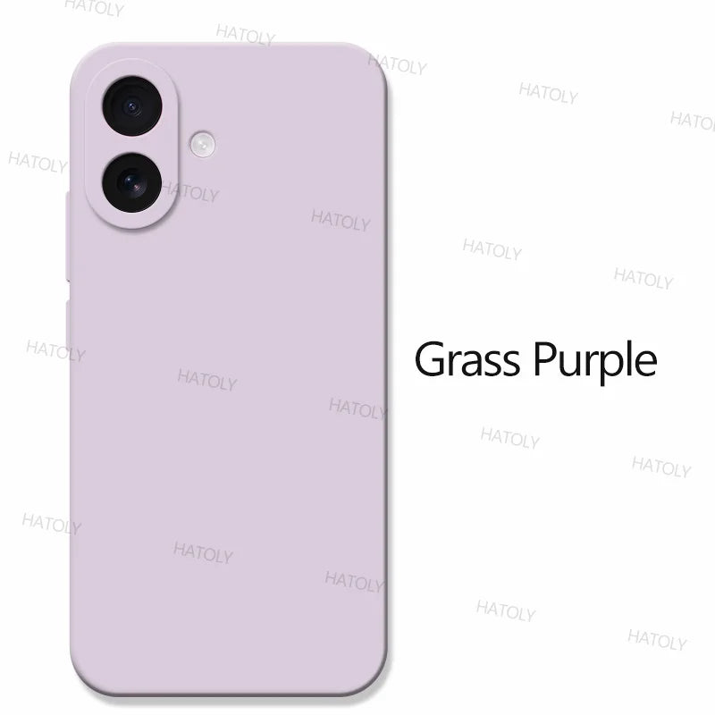 For iPhone 16 Case iPhone 16 17 Pro Max Cover Original TPU Luxury Shockproof Liquid Silicone Protective Phone Cover iPhone 16