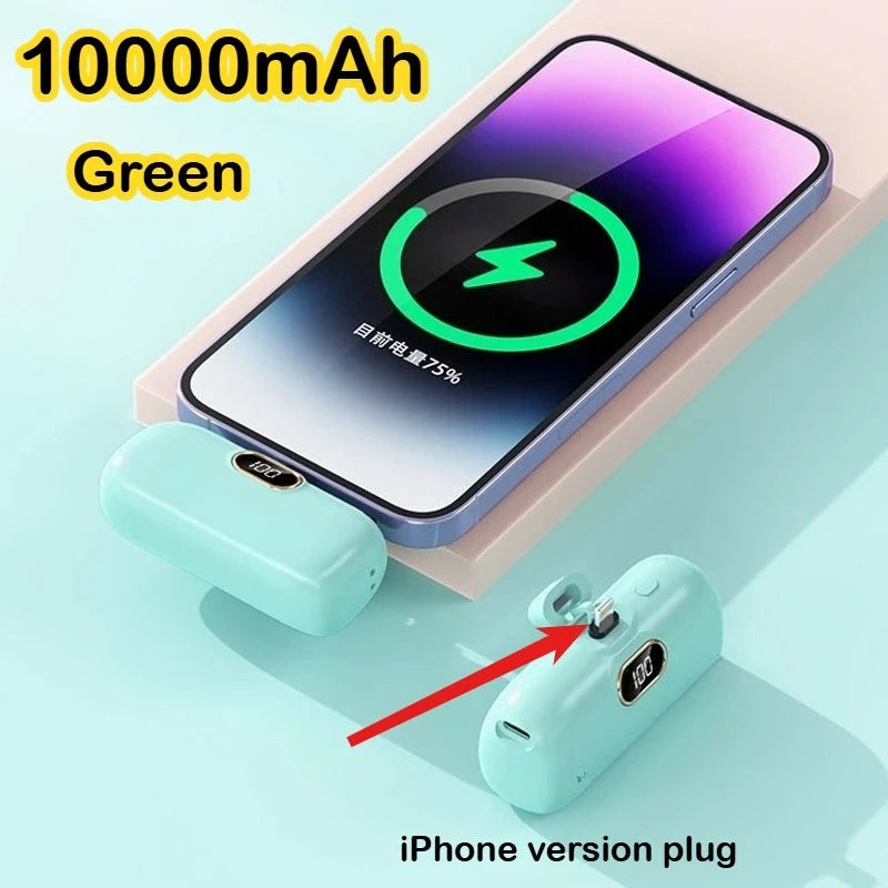 Mini Power Bank 10000mAh PowerBank Fast Charging Portable Charger for IPhone 17 16 14 13 12 Xiaomi Samsung Poco External Battery